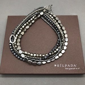 SILPADA STERLING SILVER HAILSTONE NECKLACE - NEW